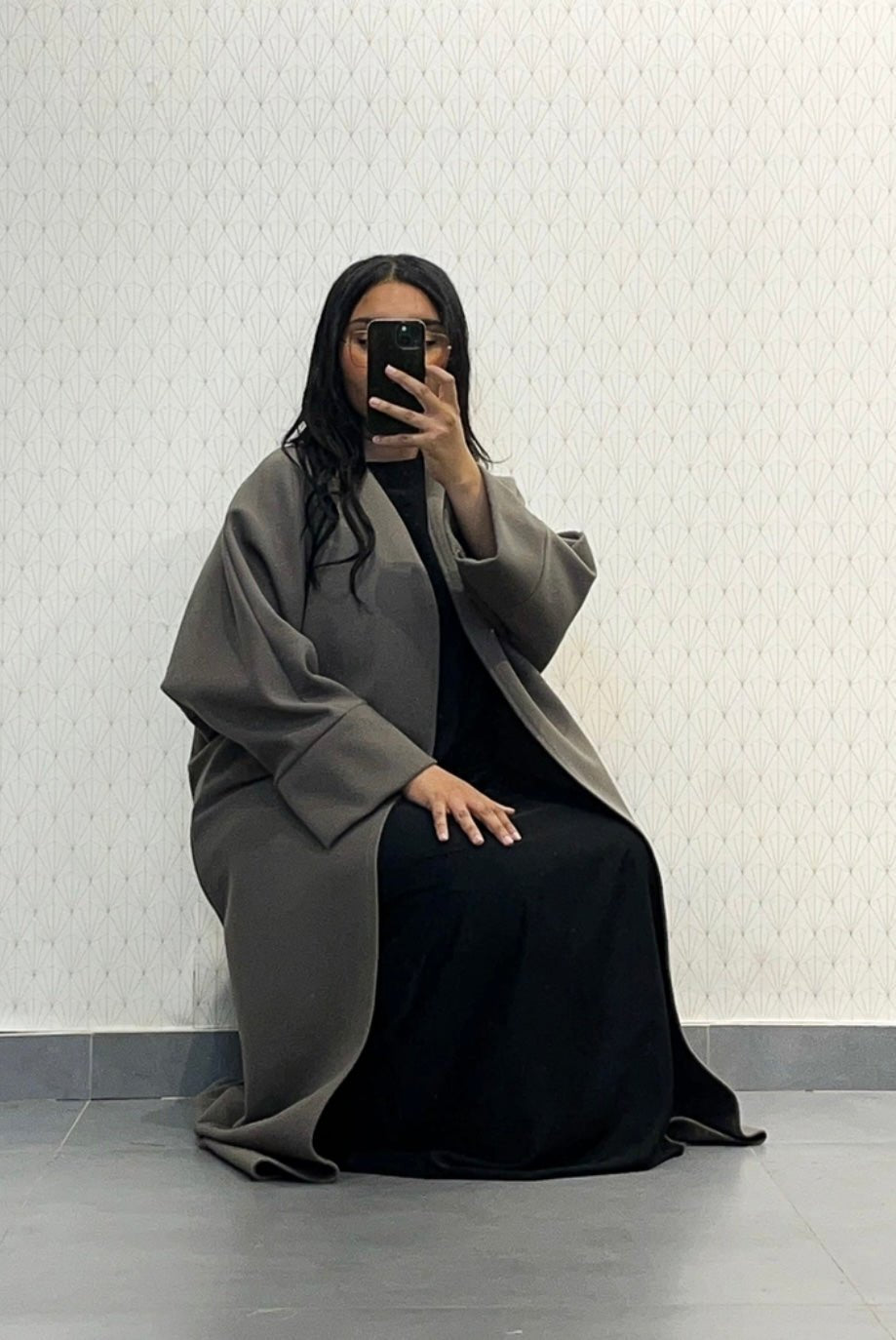 manteau caban avec ceinture - le voile élégantmanteau caban avec ceinturemanteau caban avec ceintureABAYAproduct_vendor