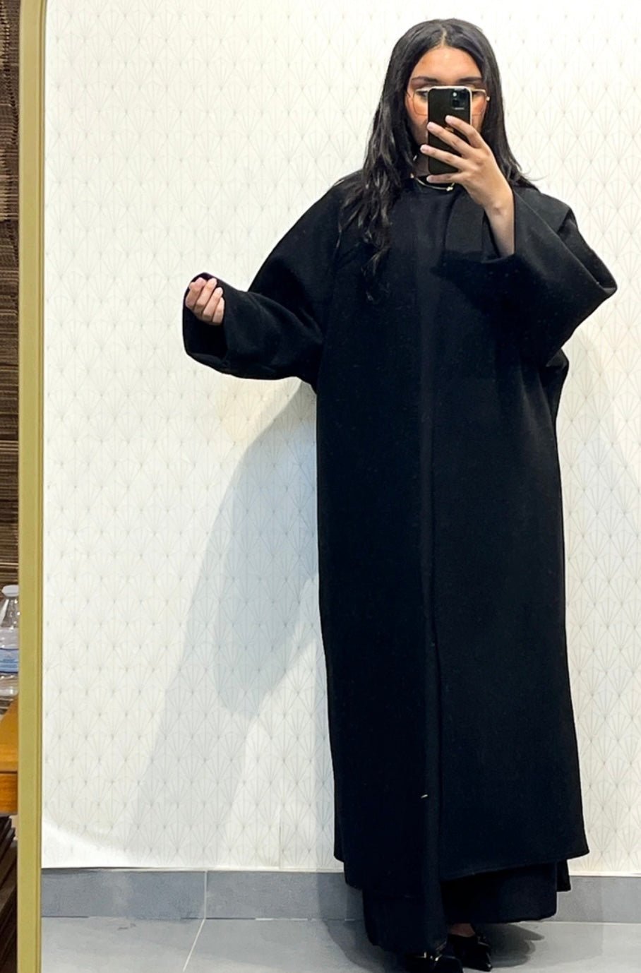 manteau caban avec ceinture - le voile élégantmanteau caban avec ceinturemanteau caban avec ceintureABAYAproduct_vendor