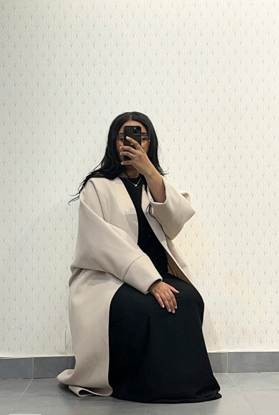 manteau caban avec ceinture - le voile élégantmanteau caban avec ceinturemanteau caban avec ceintureABAYAproduct_vendor