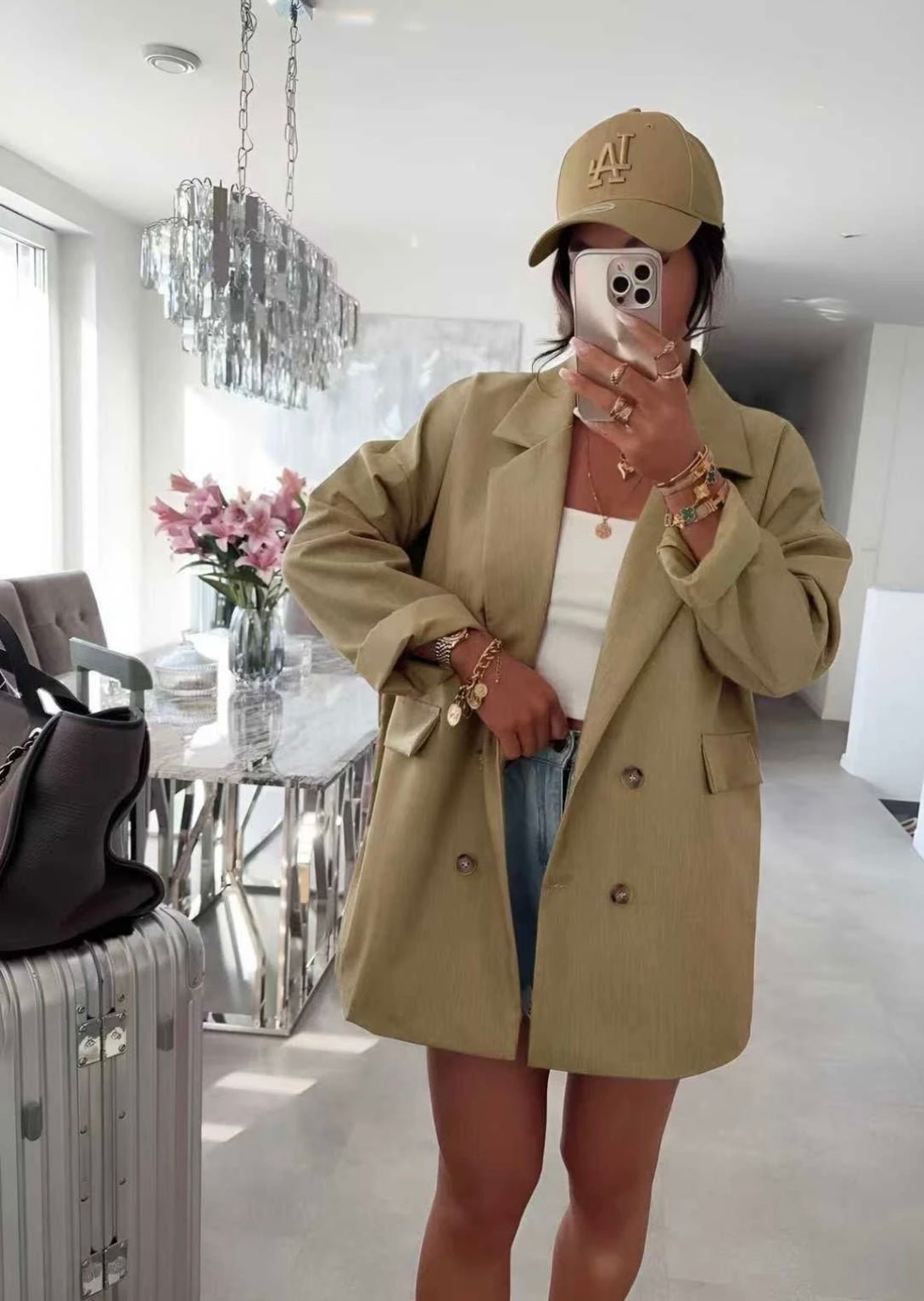 🍂 Veste / Manteau oversize doublé à boutons - le voile élégant🍂 Veste / Manteau oversize doublé à boutons🍂 Veste / Manteau oversize doublé à boutonsABAYAproduct_vendor