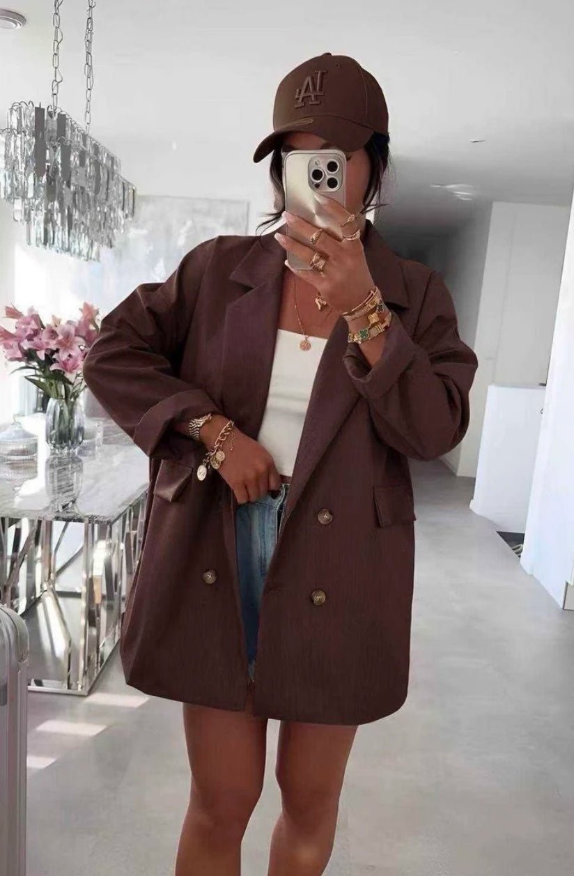 🍂 Veste / Manteau oversize doublé à boutons - le voile élégant🍂 Veste / Manteau oversize doublé à boutons🍂 Veste / Manteau oversize doublé à boutonsABAYAproduct_vendor