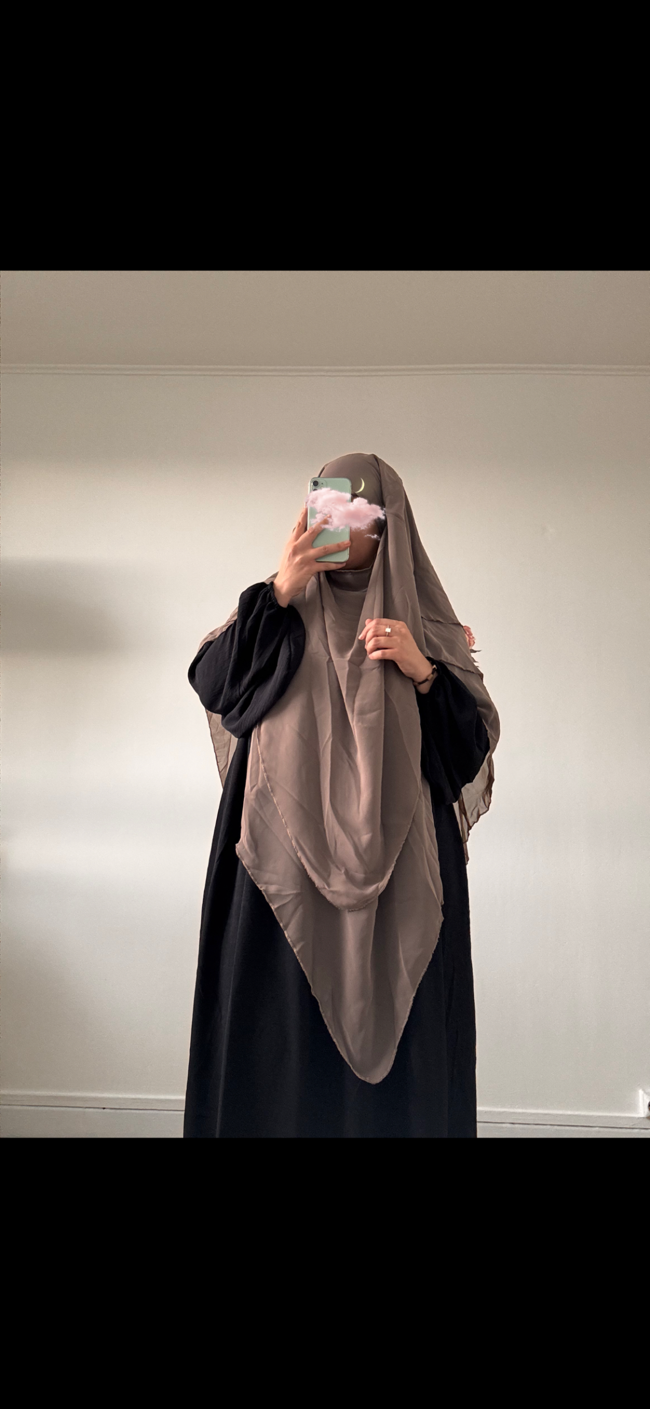 khimar 3 voiles en mousseline