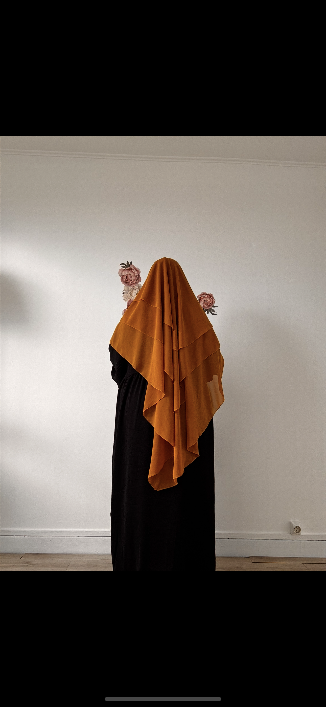 khimar 3 voiles en mousseline