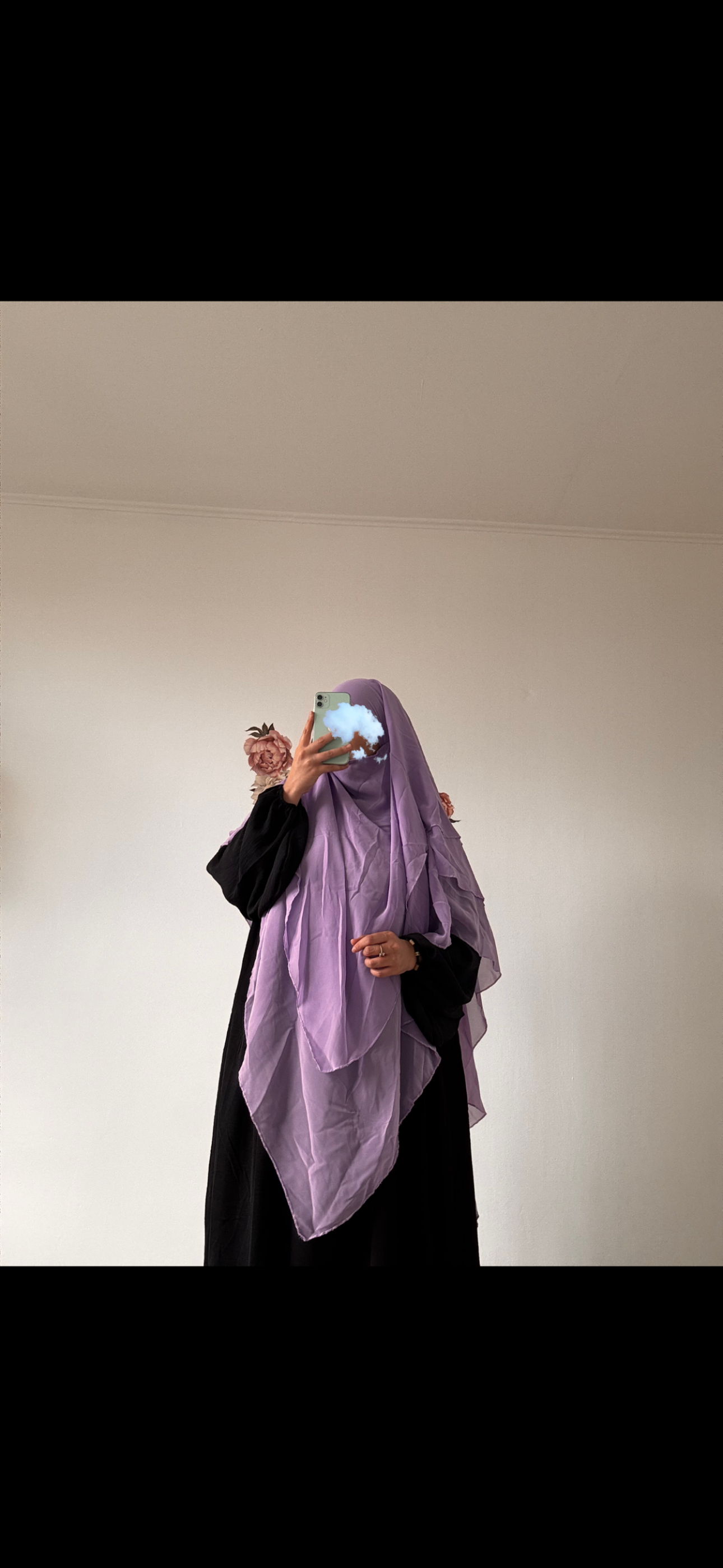 khimar 3 voiles en mousseline