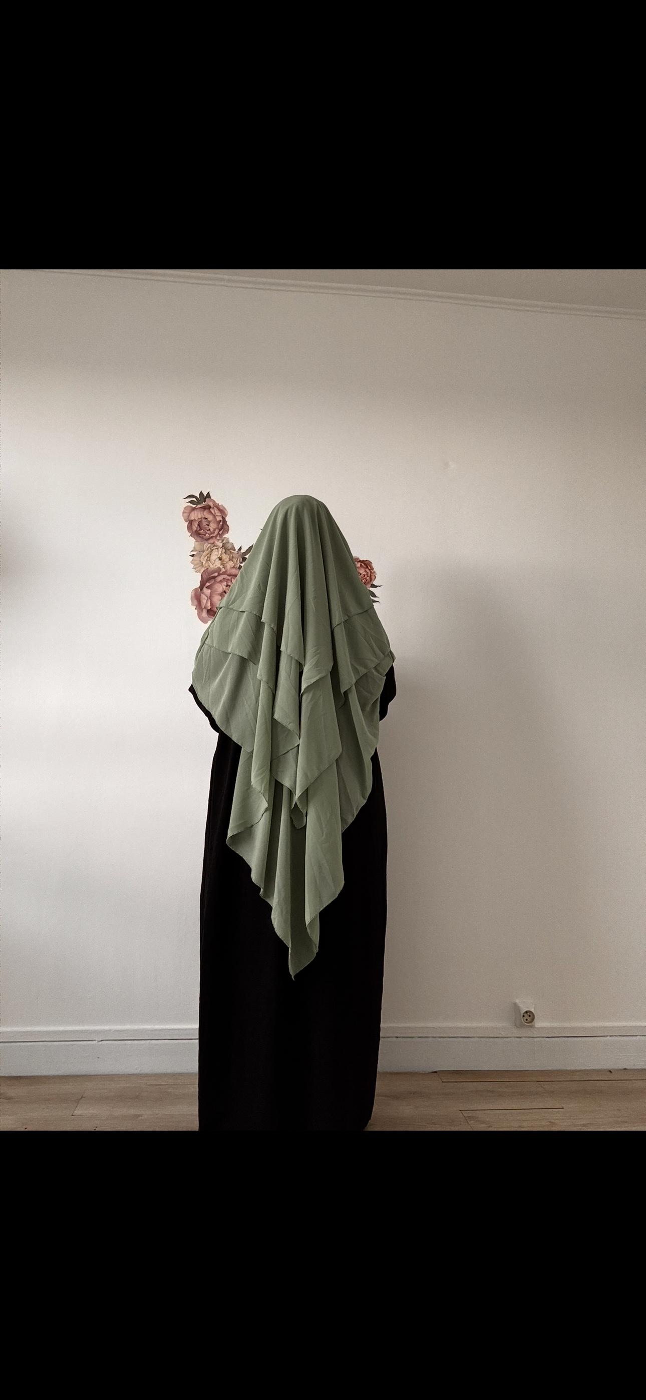 khimar 3 voiles en mousseline
