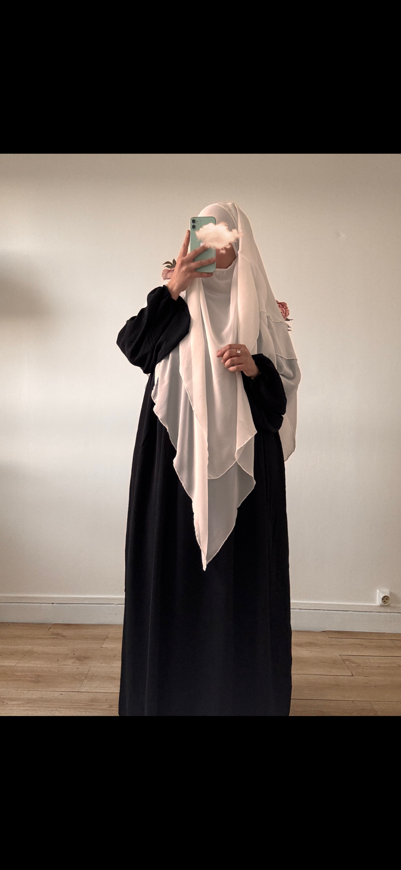 khimar 3 voiles en mousseline