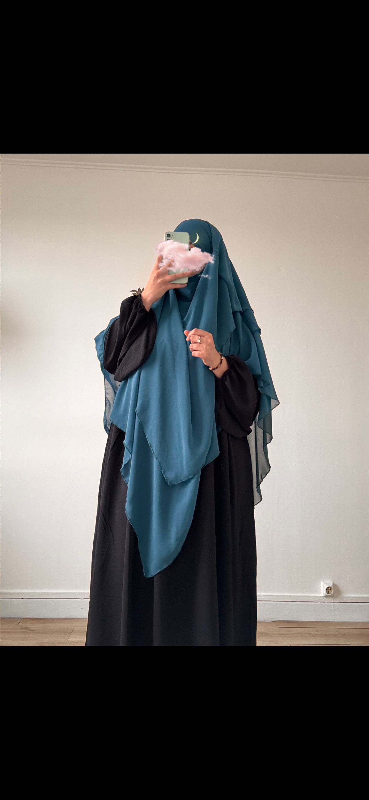 khimar 3 voiles en mousseline