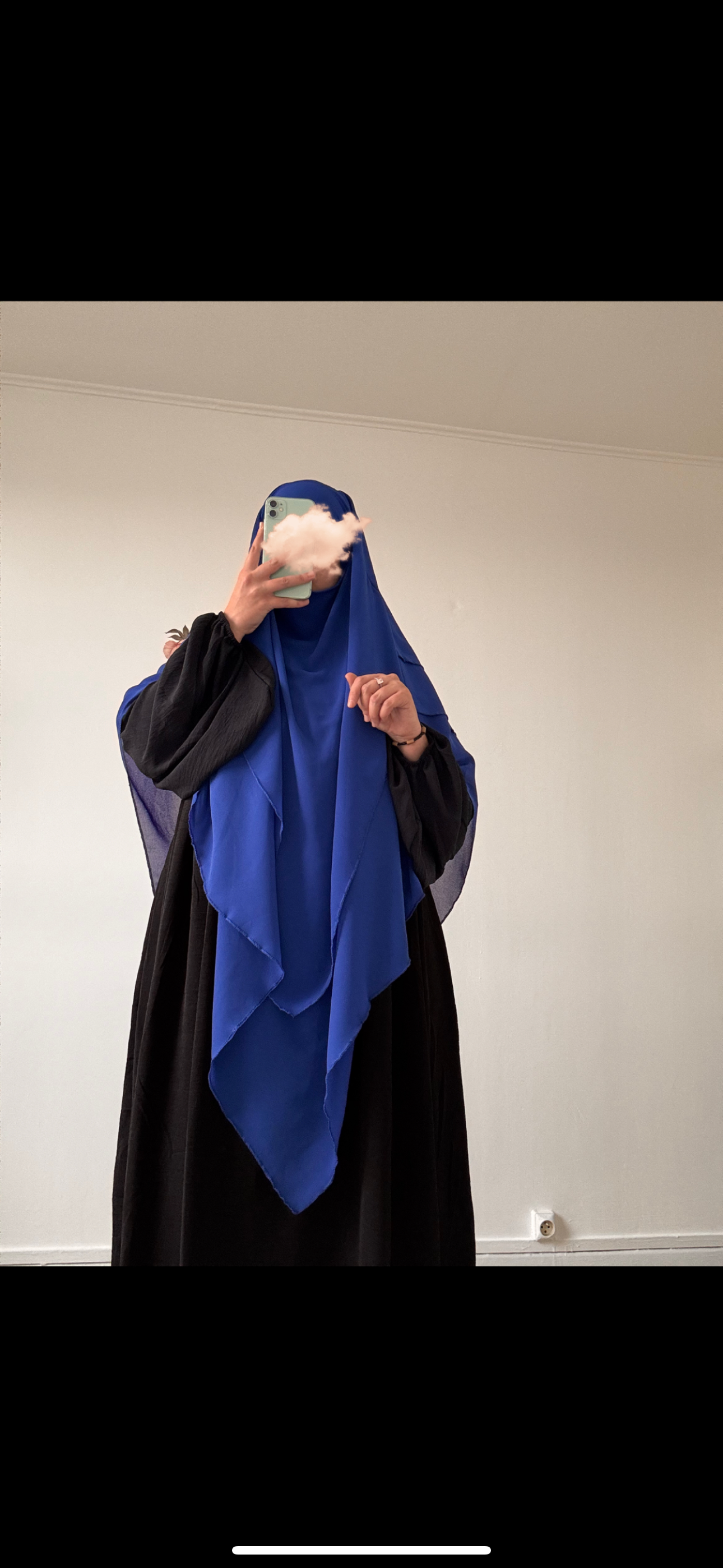 khimar 3 voiles en mousseline