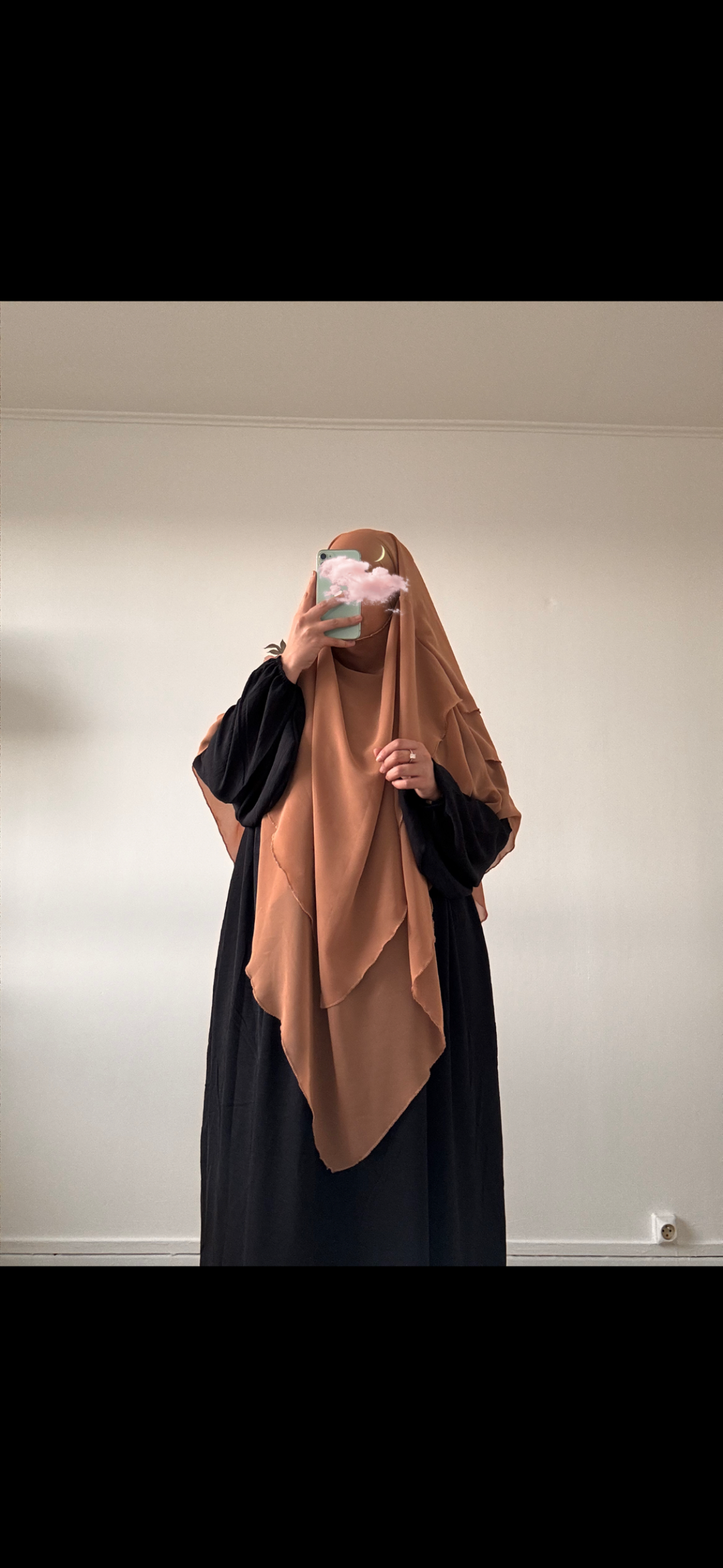 khimar 3 voiles en mousseline
