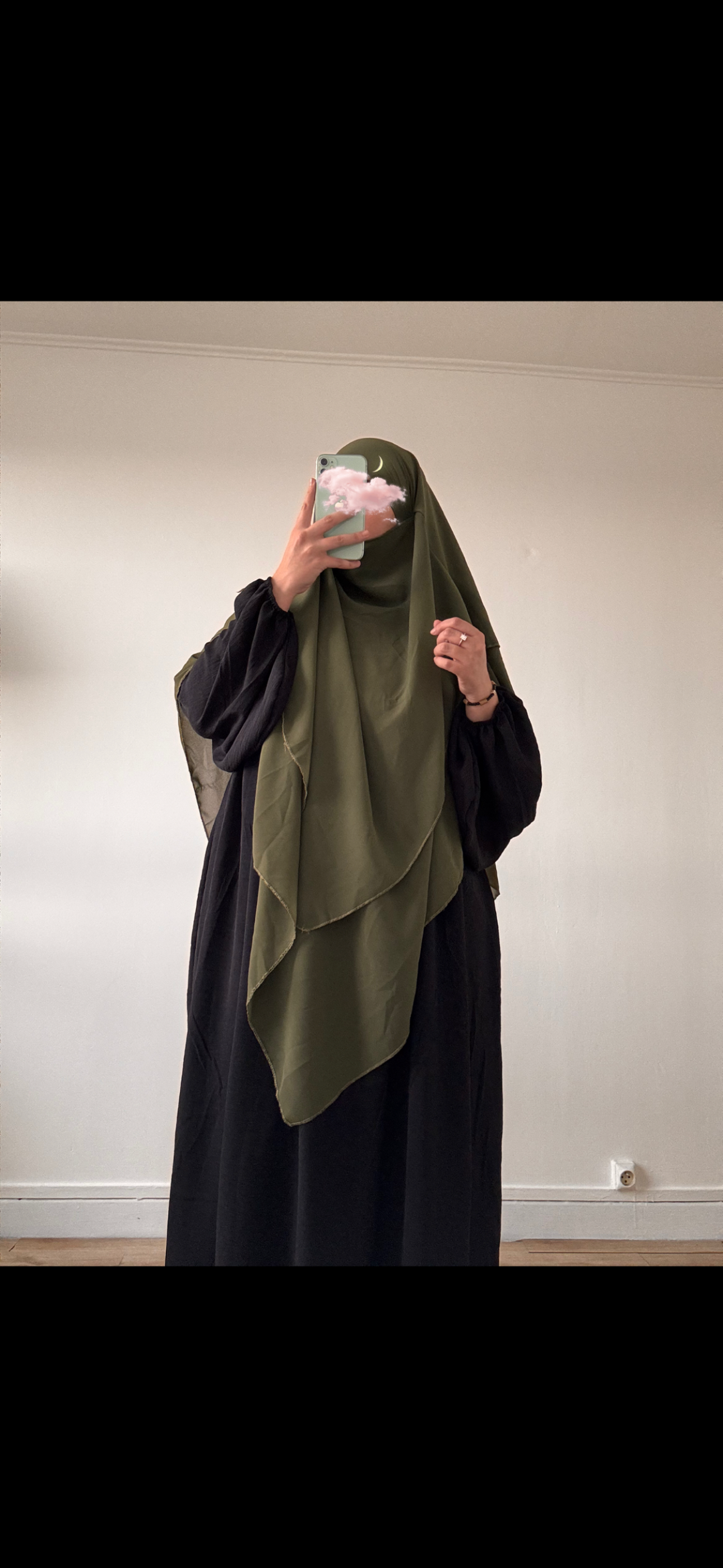 khimar 3 voiles en mousseline