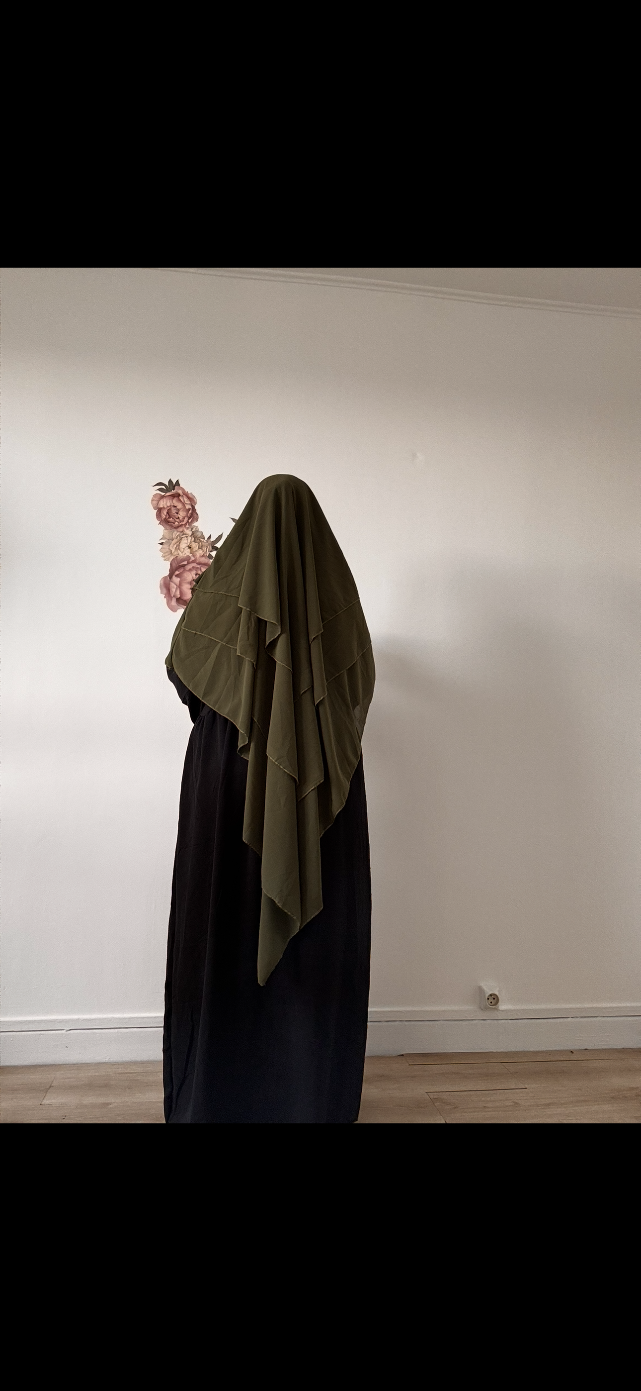 khimar 3 voiles en mousseline