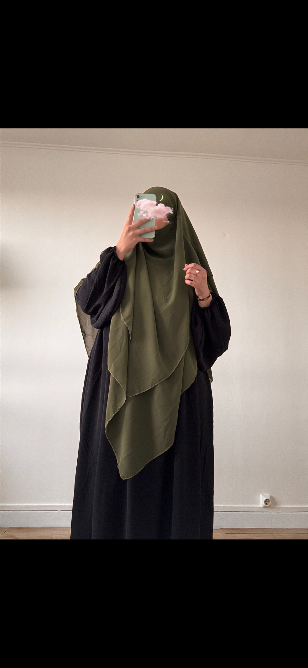 khimar 3 voiles en mousseline