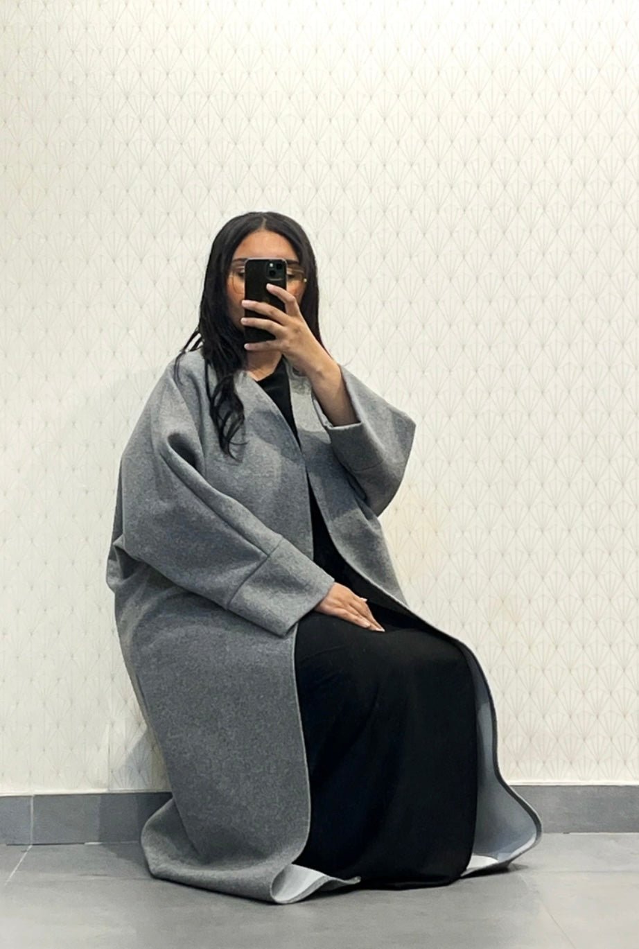 manteau caban avec ceinture - le voile élégantmanteau caban avec ceinturemanteau caban avec ceintureABAYAproduct_vendor