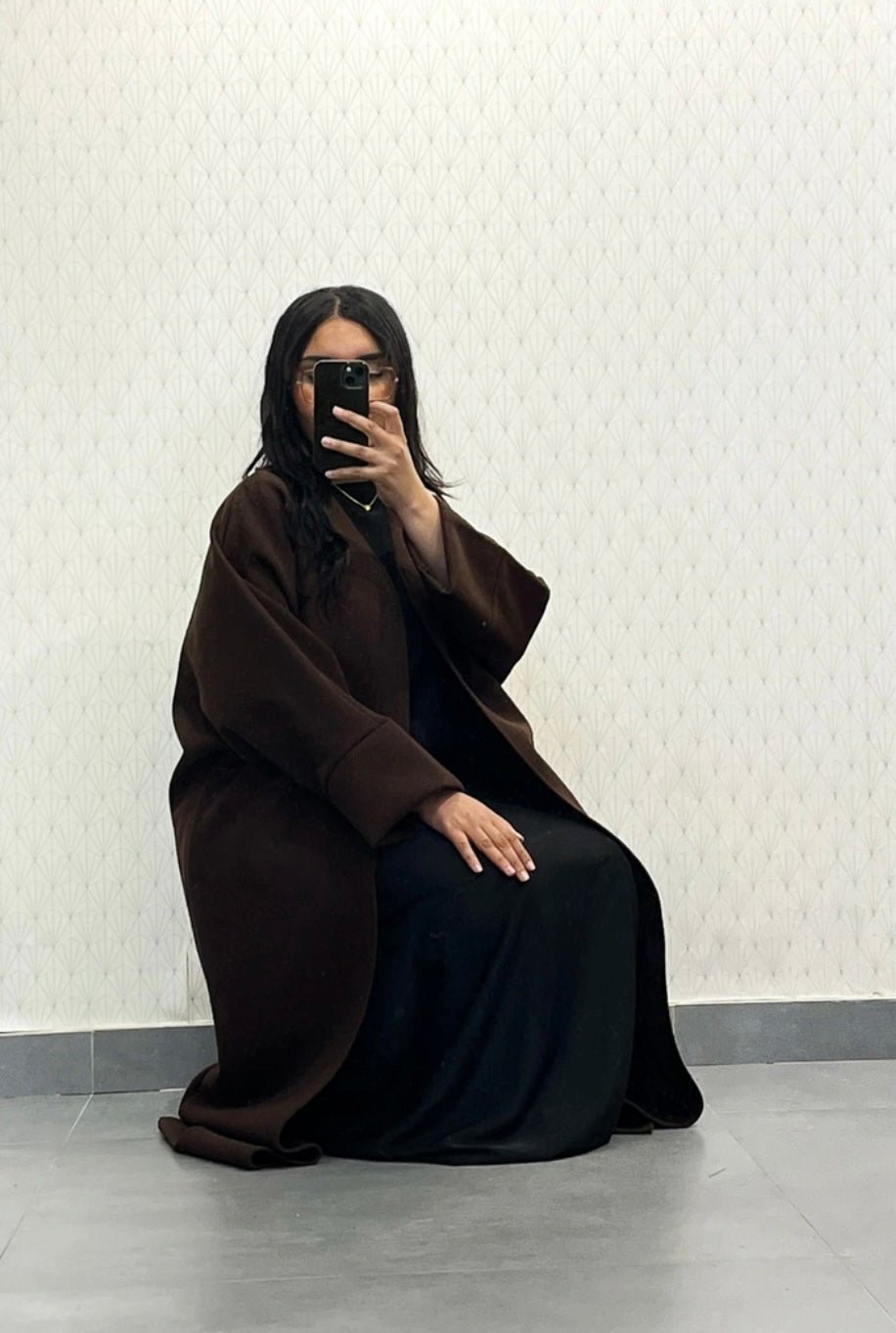 manteau caban avec ceinture - le voile élégantmanteau caban avec ceinturemanteau caban avec ceintureABAYAproduct_vendor