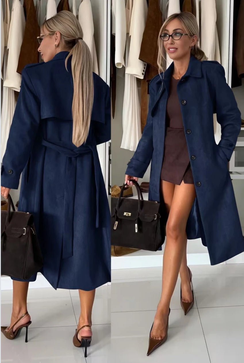 🤎 Manteau long trench en suédine effet daim - le voile élégant🤎 Manteau long trench en suédine effet daim🤎 Manteau long trench en suédine effet daimABAYAproduct_vendor