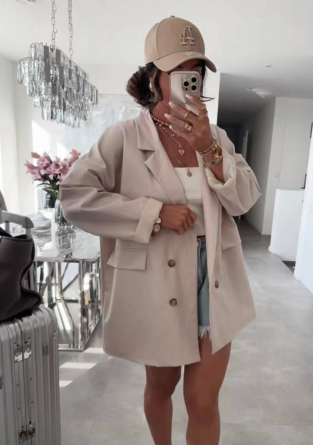 🍂 Veste / Manteau oversize doublé à boutons - le voile élégant🍂 Veste / Manteau oversize doublé à boutons🍂 Veste / Manteau oversize doublé à boutonsABAYAproduct_vendor