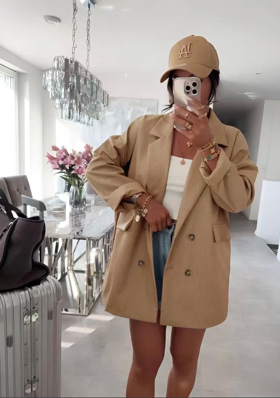 🍂 Veste / Manteau oversize doublé à boutons - le voile élégant🍂 Veste / Manteau oversize doublé à boutons🍂 Veste / Manteau oversize doublé à boutonsABAYAproduct_vendor