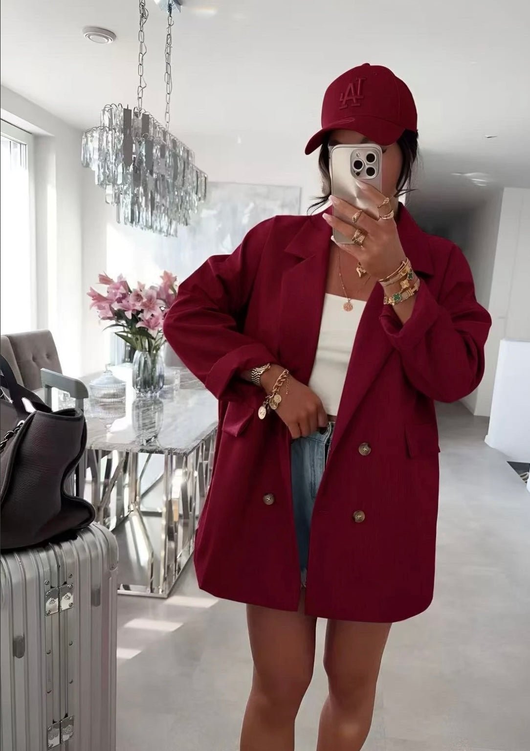 🍂 Veste / Manteau oversize doublé à boutons - le voile élégant🍂 Veste / Manteau oversize doublé à boutons🍂 Veste / Manteau oversize doublé à boutonsABAYAproduct_vendor