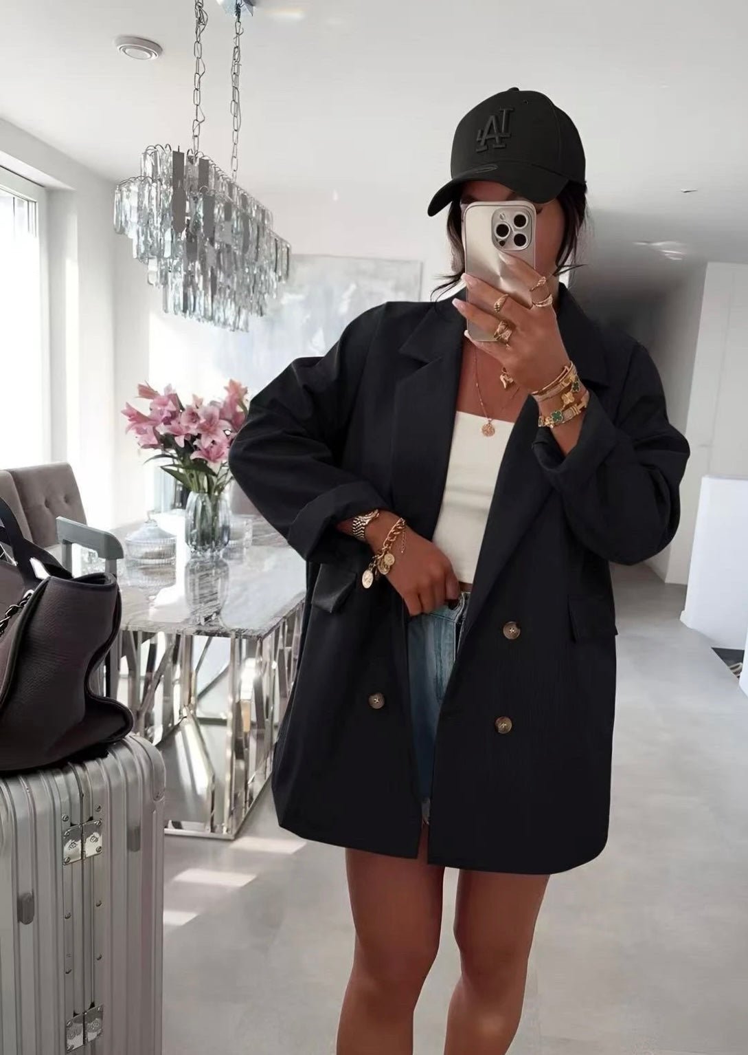 🍂 Veste / Manteau oversize doublé à boutons - le voile élégant🍂 Veste / Manteau oversize doublé à boutons🍂 Veste / Manteau oversize doublé à boutonsABAYAproduct_vendor